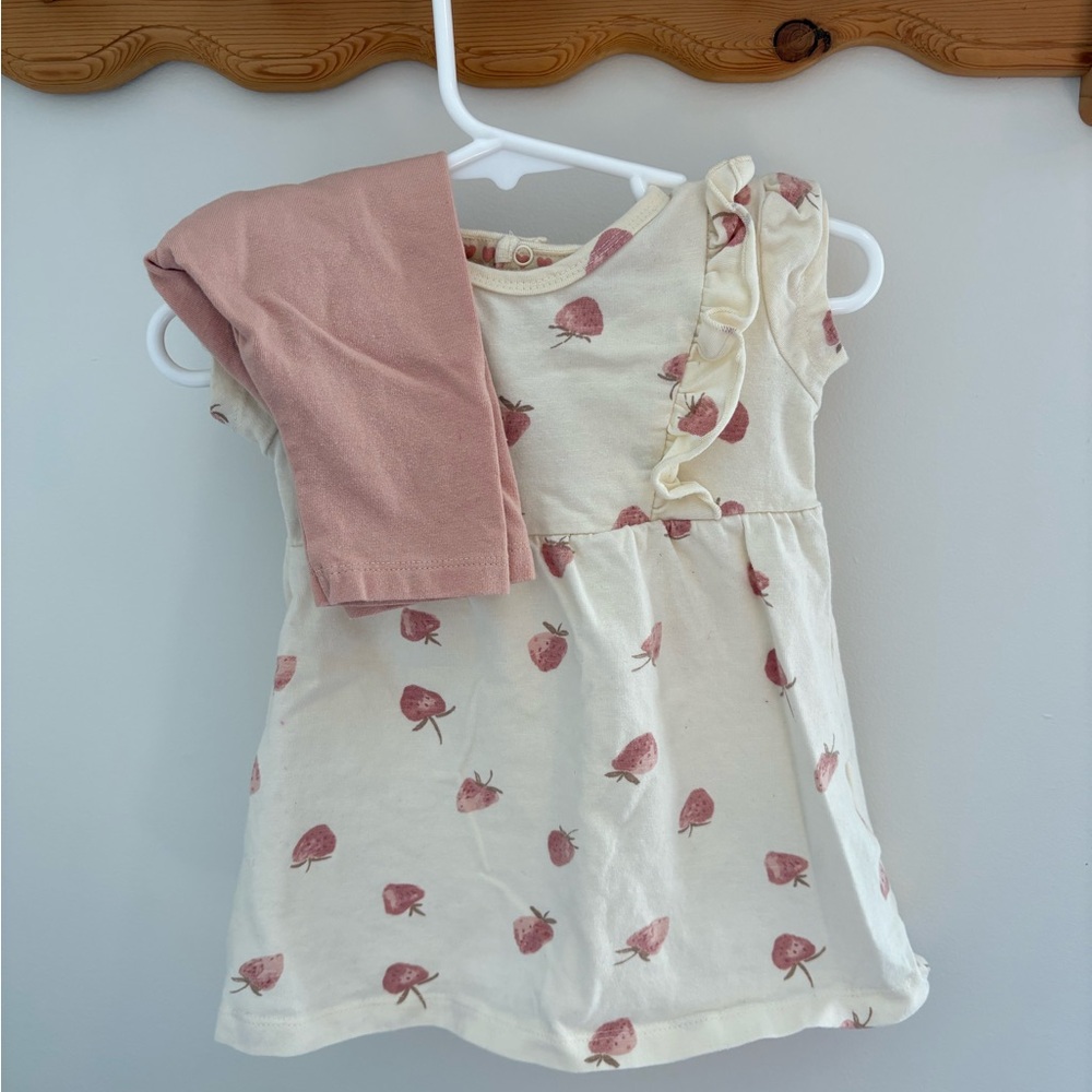 Strawberry Top with Leggings 12m